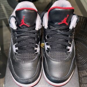 Air Jordan 4 Retro Black and Red Sneakers